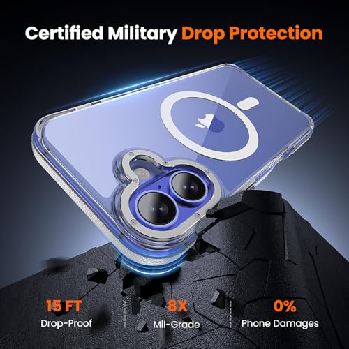 Coque transparente iPhone 16 Plus MagSafe antichoc protection militaire - 5