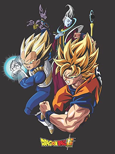 Dragon Ball Super Character Men's Black Crew Neck T-Shirt2