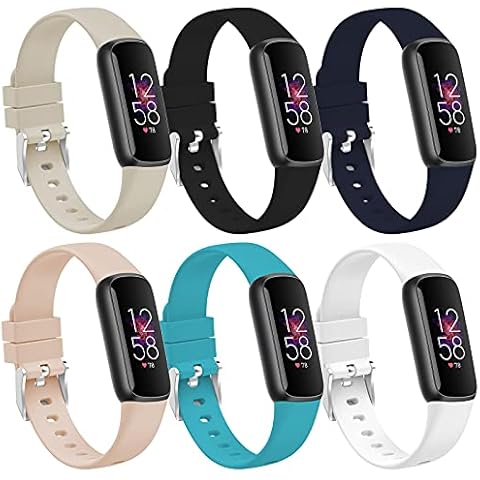 TopPerfekt Straps Compatible with Fitbit Luxe, Women Men Large Small Size Soft Silicone Replacement Sport Wristband Thin Strap Accessories for Fitbit Luxe Fitness and Wellness Tracker in 2021 Cover