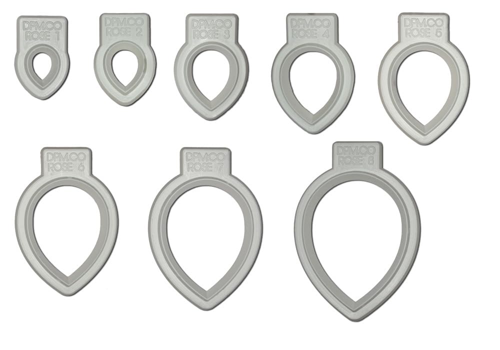 Rose Petal Cutter Set x 8