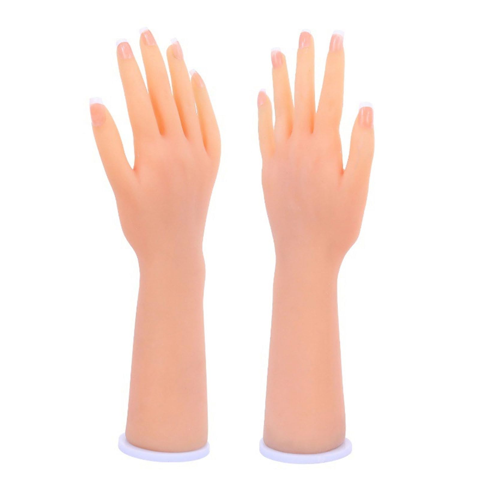 Modèle professionnel en silicone souple pour la formation professionnelle des ongles, parfait pour la photographie de bijoux et la démonstration médicale Utiliser le modèle de main en silicone
