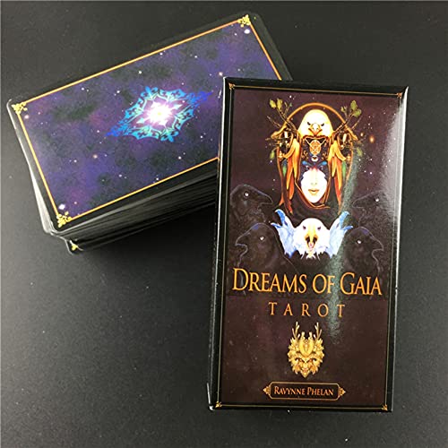wuxafe 81 Seiten, Träume Von Gaia Tarot, Für Anfänger/Erfahrene Leser, Familienbrettspiel Geheimnisvolle Mit Bunten Box… – Bild 5