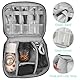Chiluxendo Kabel Organizer Tasche, Reise Kabeltasche, Ladekabel Aufbewahrung, Kabelaufbewahrung, Elektronik Tasche, Taschen Elektronikzubehör Reisetasche, für Powerbank,Akku,Karte,Handy (Schwarz)