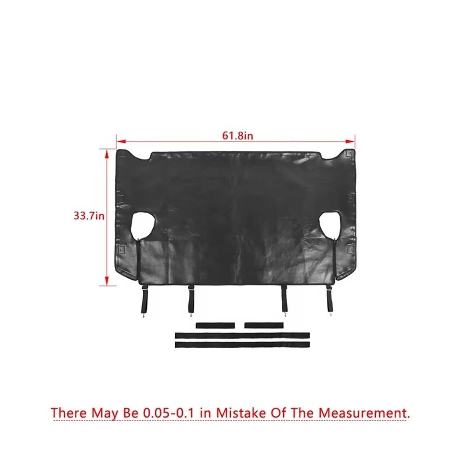 Kofferraum Abdeckung Leder/Oxford Für Jeep Für Wrangler JK 2007–2017 4-Türer Stoff Kofferraum-Isolationsabdeckung Haustiermatte Laderaumabdeckung(Oxford Cloth)