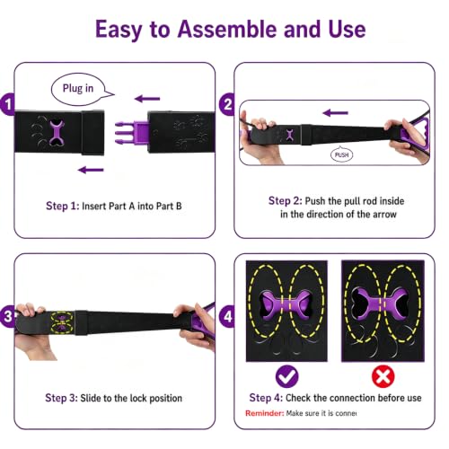 Image of 31inch Large Pooper Scooper for Dogs with Long Handle, Sturdy & Durable, Not Easy to Break, Lightweight & Easy to Use, Easy to Pick Up from Grass and Gravel Purple