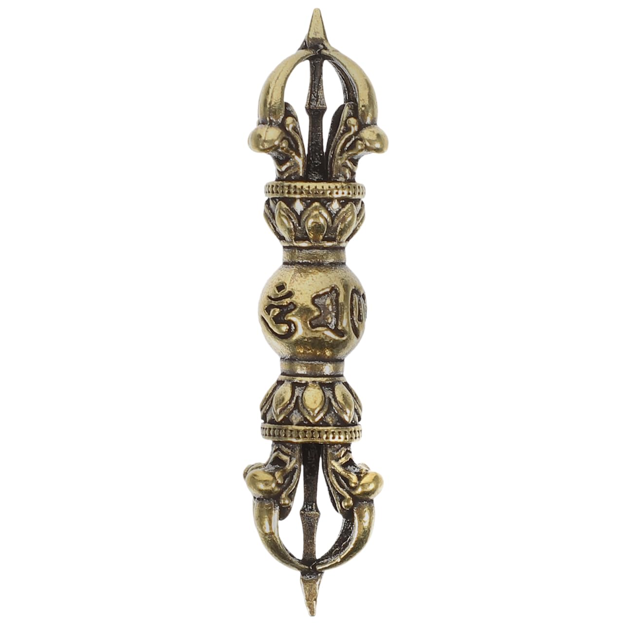 Home Decor Ottone Vajra Phurba Mini Dorje Phurba Vintage Demone Pestello Buddismo Forniture Religiose Buddista Vajra Dorje Vajra Dorje Statua Decorazione della Scrivania