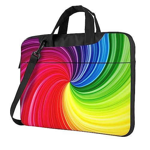Sac ordinateur portable étanche contre la pluie à motif spirale dynamique
