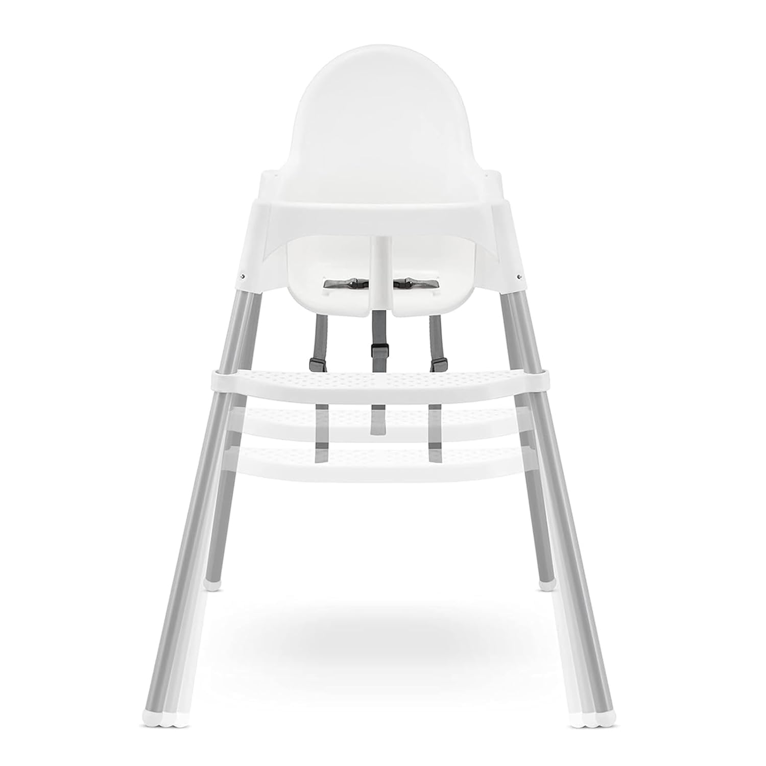 HANQ Reposapiés para silla alta, altura ajustable, reposapiés portátil para bebé, accesorios para silla alta, compatible con reposapiés IKEA Antilop para silla alta (blanco)