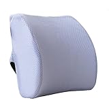Resistente y eficaz apoyo: ergonómico moldeado con espuma de memoria de calidad prémium para un apoyo óptimo lumbar y nunca se aplana, una espuma de memoria adecuada para eliminar la forma de tu espalda y proporcionar comodidad y alivio de entumecimiento en la espalda.