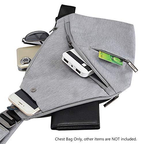 Bolso bandolera para hombres Karlak, bolsa de pecho cruzada y ligera 4