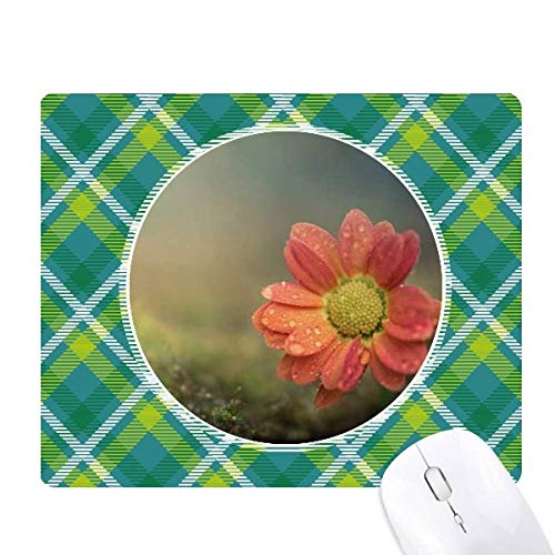 Tapis de souris pixel fleurs rouge foncé tapis de bureau design grille
