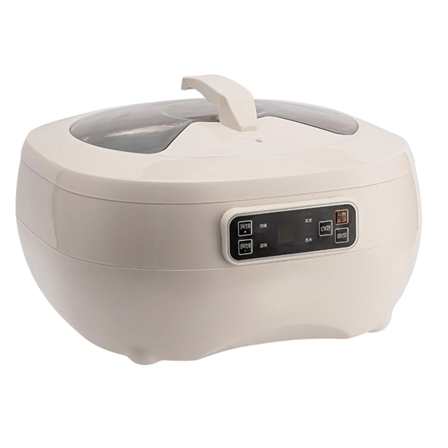 Genérico Fermentatrice elettrica per impasto, scatola per fermentazione del pane da 5 litri con display LCD, avvio ritardato di 12 ore per yogurt, pane, pizza e natto (bianco)