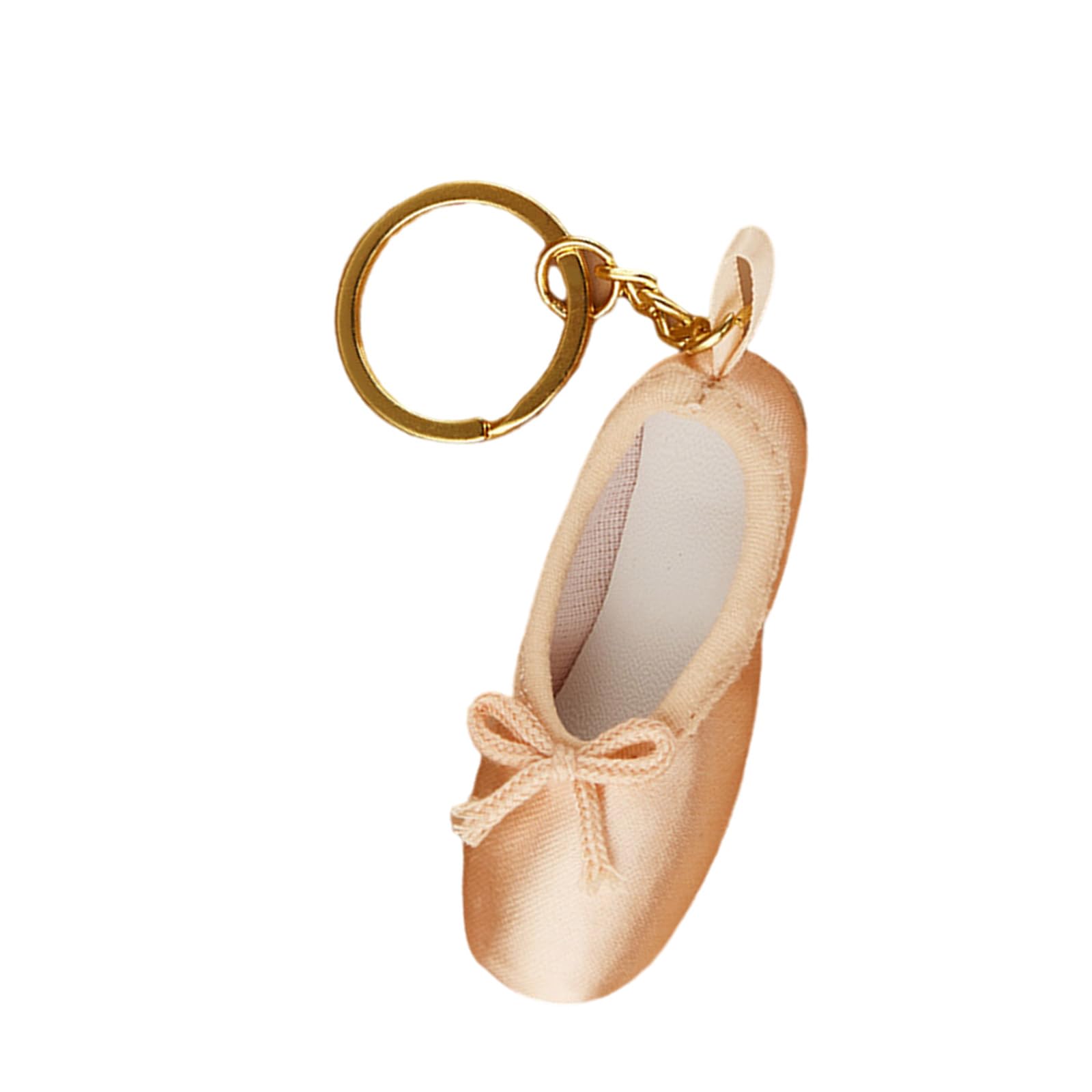 Tazizi Unisex Fc Miniature Ballet Dance Shoe Keychain Elegant Pointe Shoe Keyring Bag Pendant
