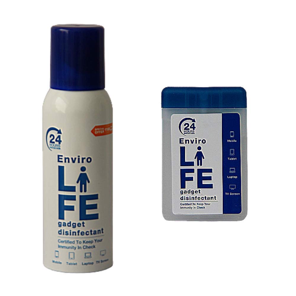 See full amazon price history chart for Envirolife - 24 hours protection with single spray Alcohol Based Gadget Disinfectant - 01 Pack 100ml with 950+ sprays & 1 pack 20ml with 250+ sprays Envirolife - 24 hours protection with single spray Alcohol Based Gadget Disinfectant - 01 Pack 100ml with 950+ sprays & 1 pack 20ml with 250+ sprays (B08HZ3W3CX) Amazon Price History, Amazon Price Tracker