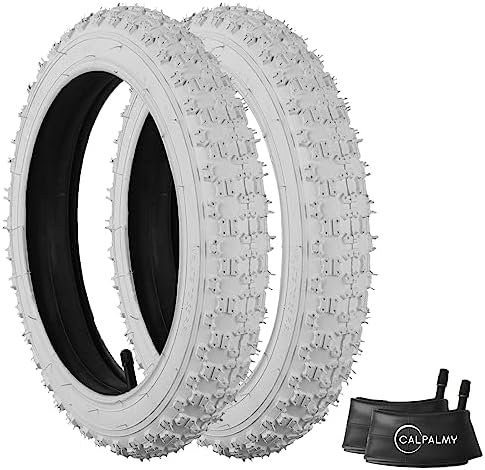 (2 Sets) 18“Kids Bike Replacement Tires and Inner Tubes – Fits Most Kids Bikes Like RoyalBaby, Joystar, and Dynacraft – Made from BPA/Latex Free Premium-Quality Butyl Rubber
