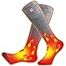 Autocastle Electric Battery Heated Socks,Rechargeable Battery Powered Heating Sox Cold Weather Heat Socks for Men Women,Outdoor Ride Camp Hike Warm Winter Socks Ski Thermo Foot Warmer Socks,Grey L