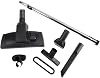 Cen-Tec Systems 95083 12 Combination Hard Floor and Carpet Vacuum Nozzle and Attachments with Universal Friction Telescopic Chrome Wand, Black