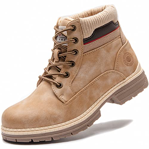 Image of ANJOUFEMME Outdoor Hiking Boots for Women Waterproof - Womens Ankle Boots Lightweight Snow Winter Boots for Trekking Walking
