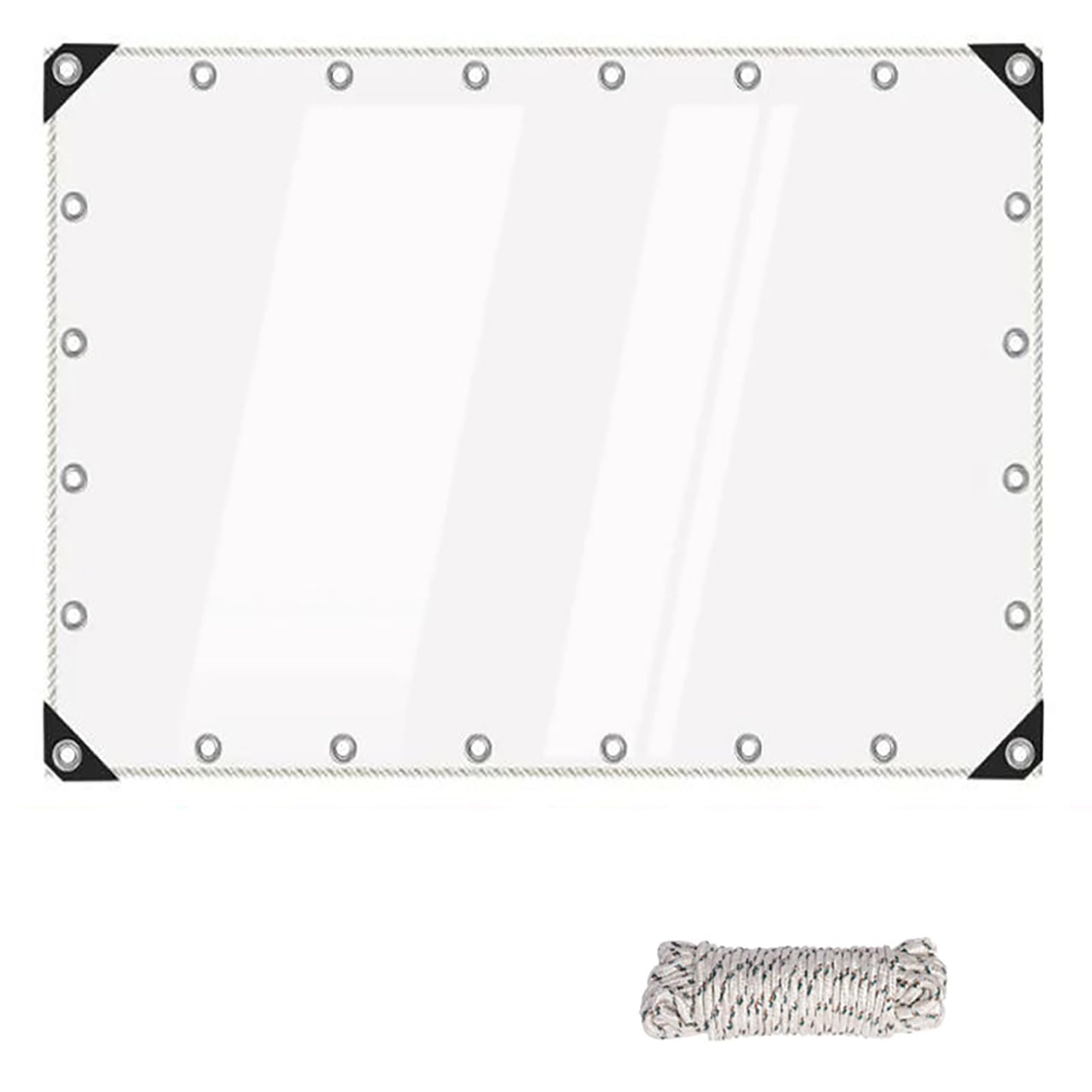 Lona transparente exterior 0.6x4.9m para terraza y balcón contra polvo