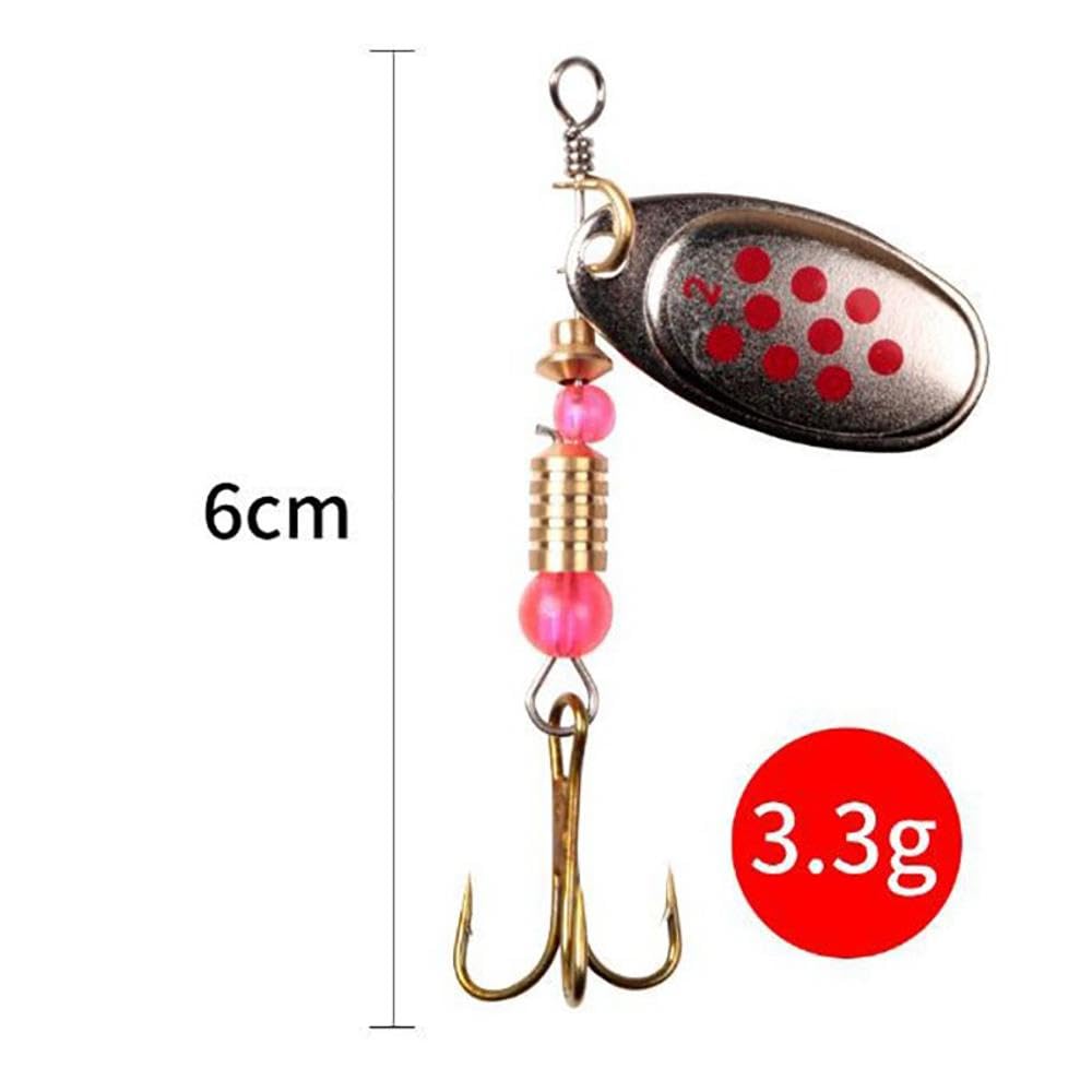 Dr.Fish Esche da pesca in mare in metallo argento verde Minnow Cucchiaio esche Set di 3 Attrezzatura da pesca in mare Sgombro merluzzo spigola luccio pungiglione Spinner esche in metallo 60g