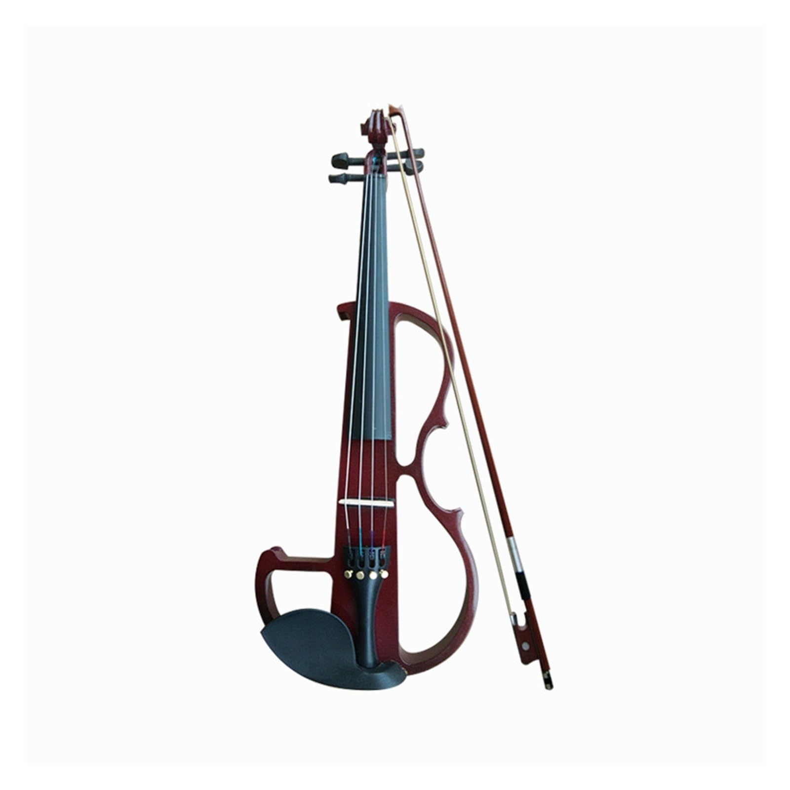 Violino Elettronico Rosso Vino Fatto A Mano Per Adulti Strumento A Corde 4/4 Violino
