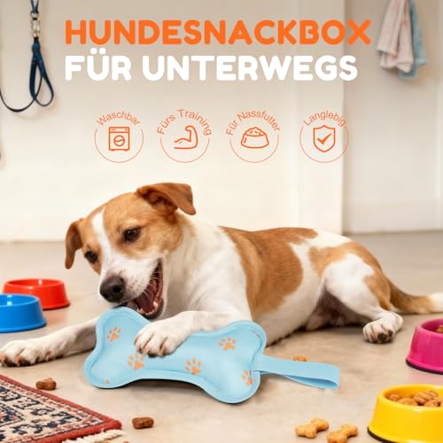 ALLCAMP Leckerlitasche für Hunde,Futterbeutel Dummy Hundetraining,Snackbeutel für Belohnung,Hundefutter Aufbewahrung,Leicht zu Reinigen für Unterwegs & Reisen