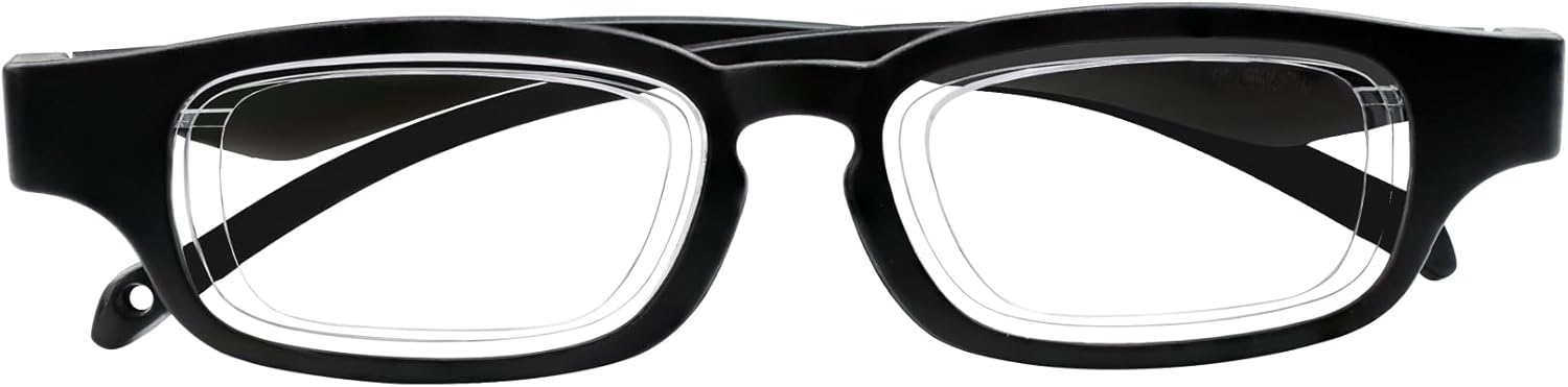 Flex Focal Adjustable Focus 0D to 350D Diopters Dial Vision Reading Glasses Zoom Eyeglasses for Men Women One Power Auto Focus Presbyopic Readers Variable Focus Eyewear