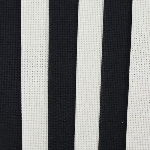 Image of KCS 4 /6 pc of 12 inch x 18 inch(30cmx45cm) 18CT Counted Cotton Aida Cloth Cross Stitch Fabric (6 pc, Antique White+Black)