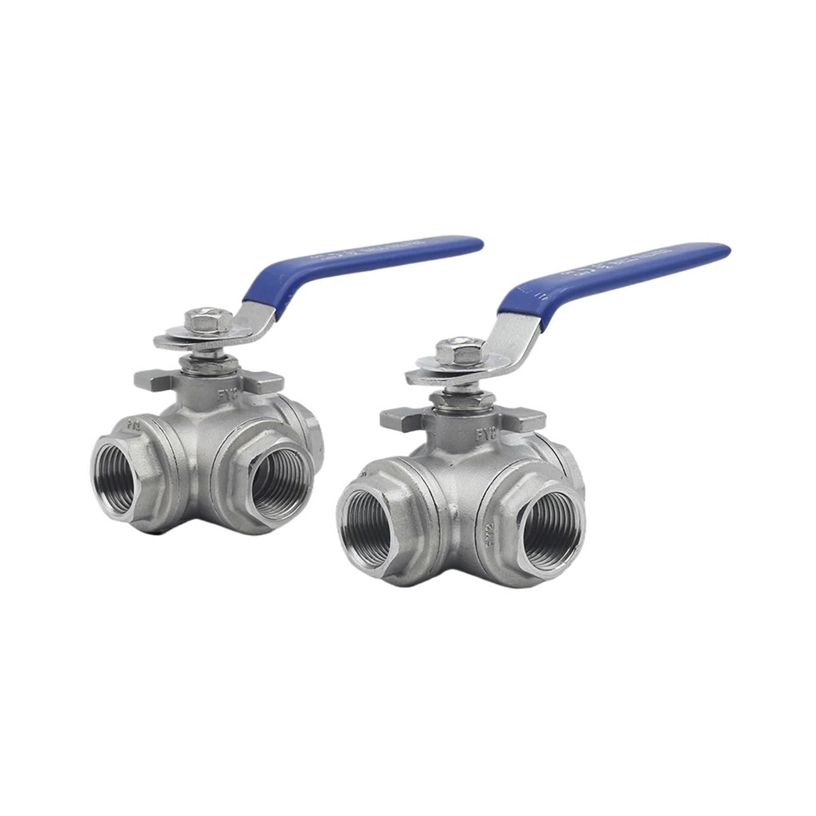 Vanne 3 voies inox 316 T de haute précision pour réseaux fluides industriels