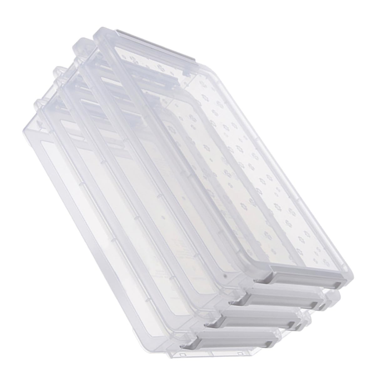 Ipetboom Scatola Trasparente per Documenti in Plastica Pp Multistrato, Resistente All'acqua e Portatile, Organizer per Ufficio e Soggiorno per Riviste e Fogli