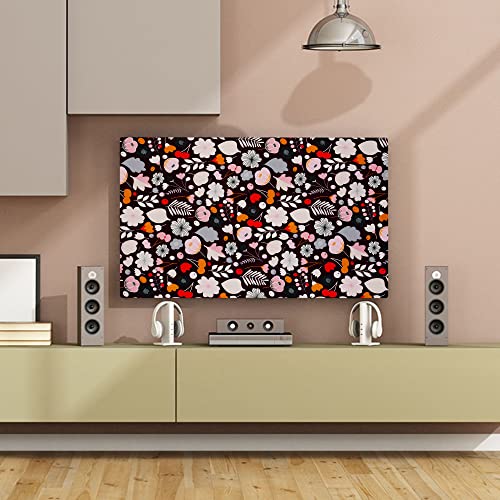 Image of Glassiano Marigold Dustproof Printed 55 inch LED TV Cover Screen Protector Compatible for All Models, Print 06