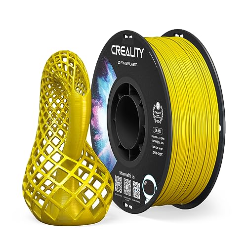 Image of Creality ABS 3D Printing Filament 1.75mm, Excellent Resistance, Odorless Non-Toxic, Stability, Tough, 1kg(2.2lbs) ABS Filament 1.75 for 3D Printer (Yellow)