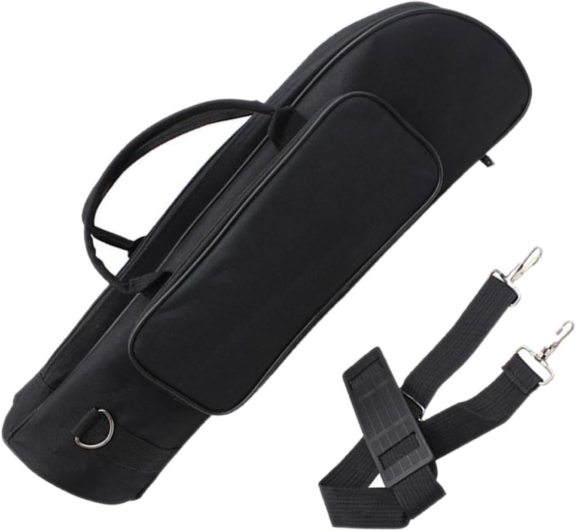 Waterproof Small Trumpet Bag Oxford Cloth Wind Instrument Gig Case with Cotton Padding Portable Trumpet Carrier Handheld for Youth Musicians