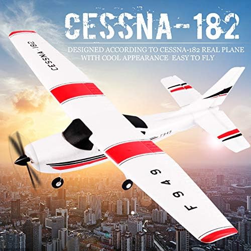 New F949 3Ch RC Airplane Fixed Wing Plane Outdoor Toys with 2.4G Transmitter, Extra Battery and Propeller