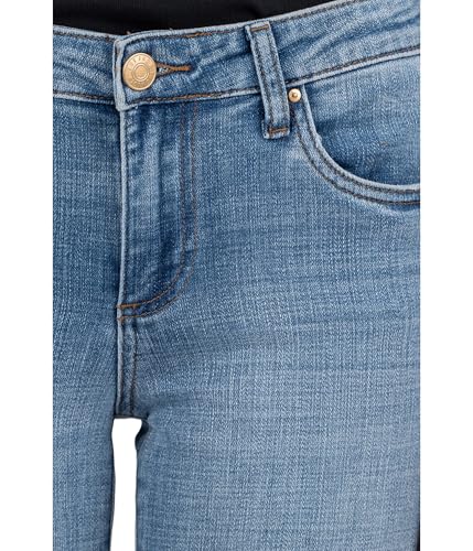 KUT from the Kloth Women's Petite Amy Crop Straight Leg Roll-up Fray in Gained3