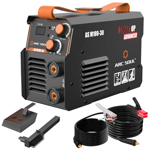 Image of AS M180-30 MMA Welding Machine | 180A | Built-in Hot Start & Anti-Stick | ARC Force Adjustable | VRD | 60% Duty Cycle | 7M Electrode Cable & 3M Earth Cable | 6 Months Warranty