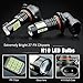 JDM ASTAR Extremely Bright PX Chips H10 9145 9140 LED Fog Light Bulbs, Ice Blue