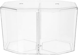Mipcase Acrylic Betta Fish Tank Isolation Box 8-Inch Divided Breeding Tank for Betta Fish with Transparent Design Small Aquarium for Spawning and Incubation