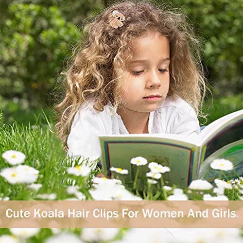 Koala Stuffed Animal Clips, 8 Pcs Small Stuffed Koala Clip For Women Hair Claw, Koala Pencil Hugger For Girls Kids (Brown And Grey) #TOP1