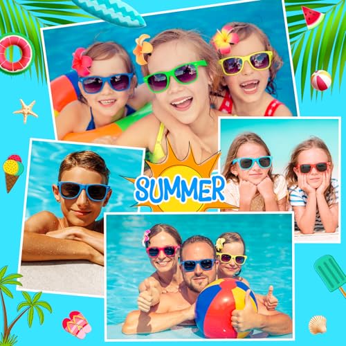 10/20/40 Pack Kids Sunglasses Bulk Retro Party Favors for Wedding Beach Summer Pool Party Supplies Goodie Stuffers4