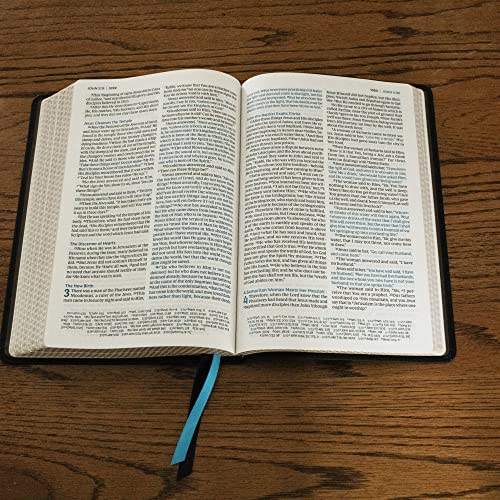 Nkjv, Large Print Thinline Reference Bible, Blue Letter, MacLaren Series, Leathersoft, Brown, Comfor