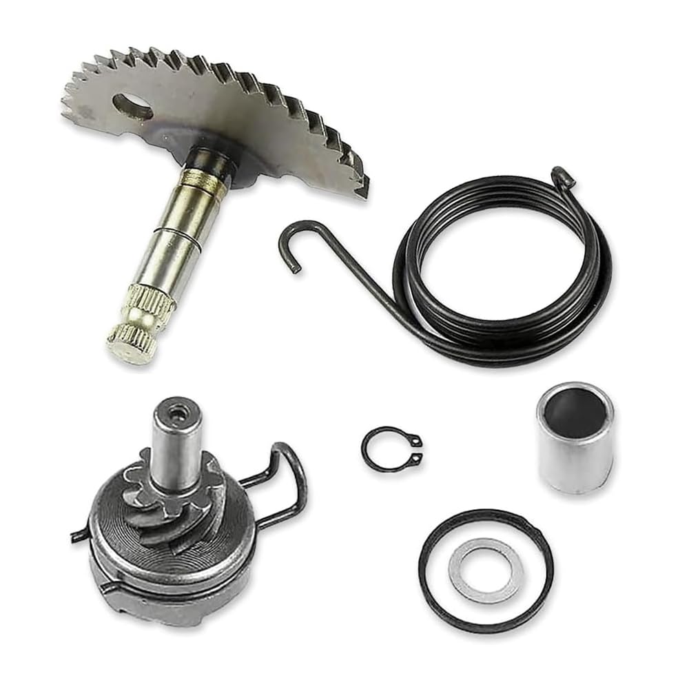 Piñón de Arranque de Pedal de Arrastre, Kit de Eje de Arranque, Conjunto de Engranaje Arranque, Juego de Revisión de Pedal de Muelle para GY6 50CC 80CC 90cc 139QMB Motors Scooter