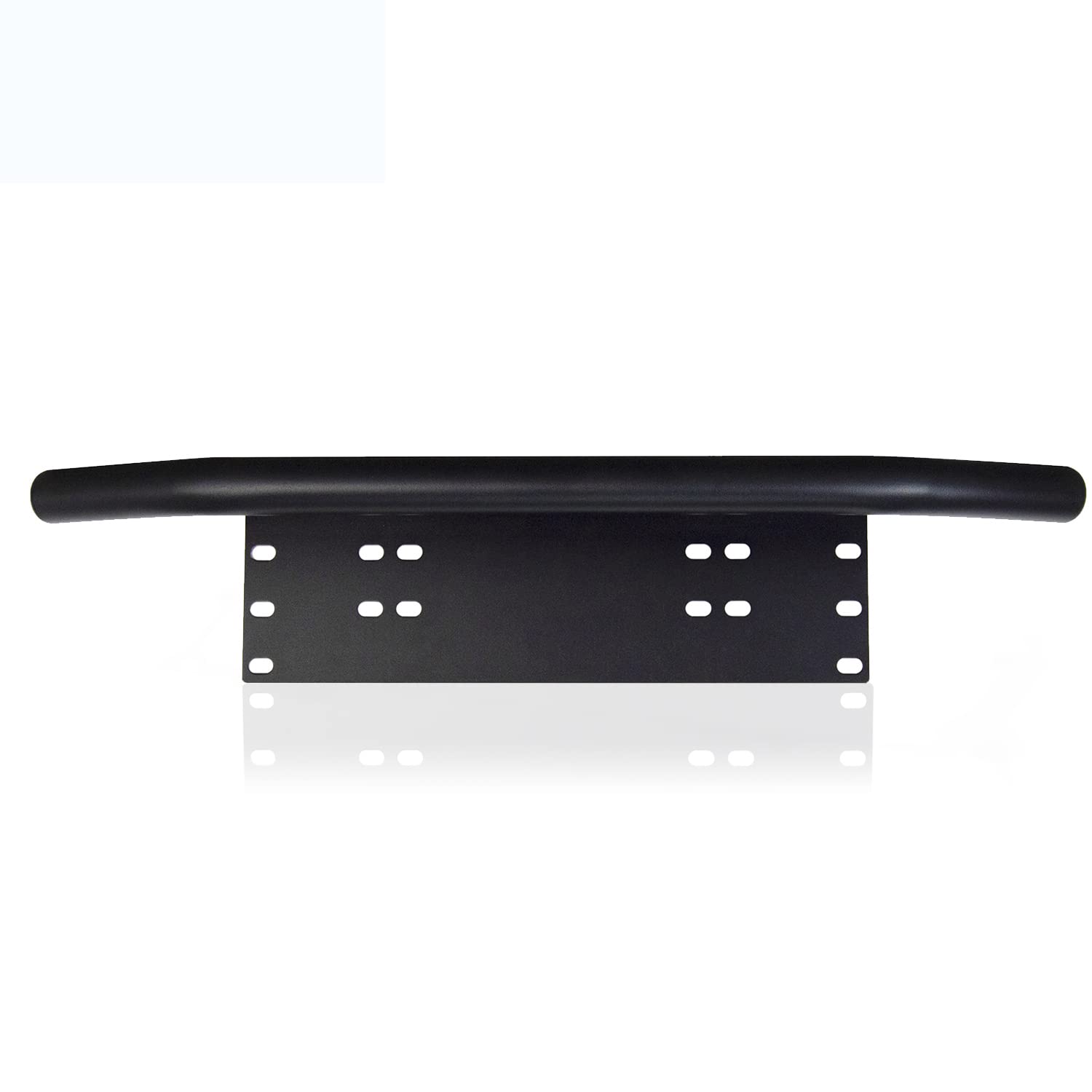 PICAA universel 23 pouces Support de montage de plaque d'immatriculation, pour pare-buffle avant de pare-chocs avec support pour barre lumineuse LED de travail pour SUV ATV 4x4 hors route sur camion
