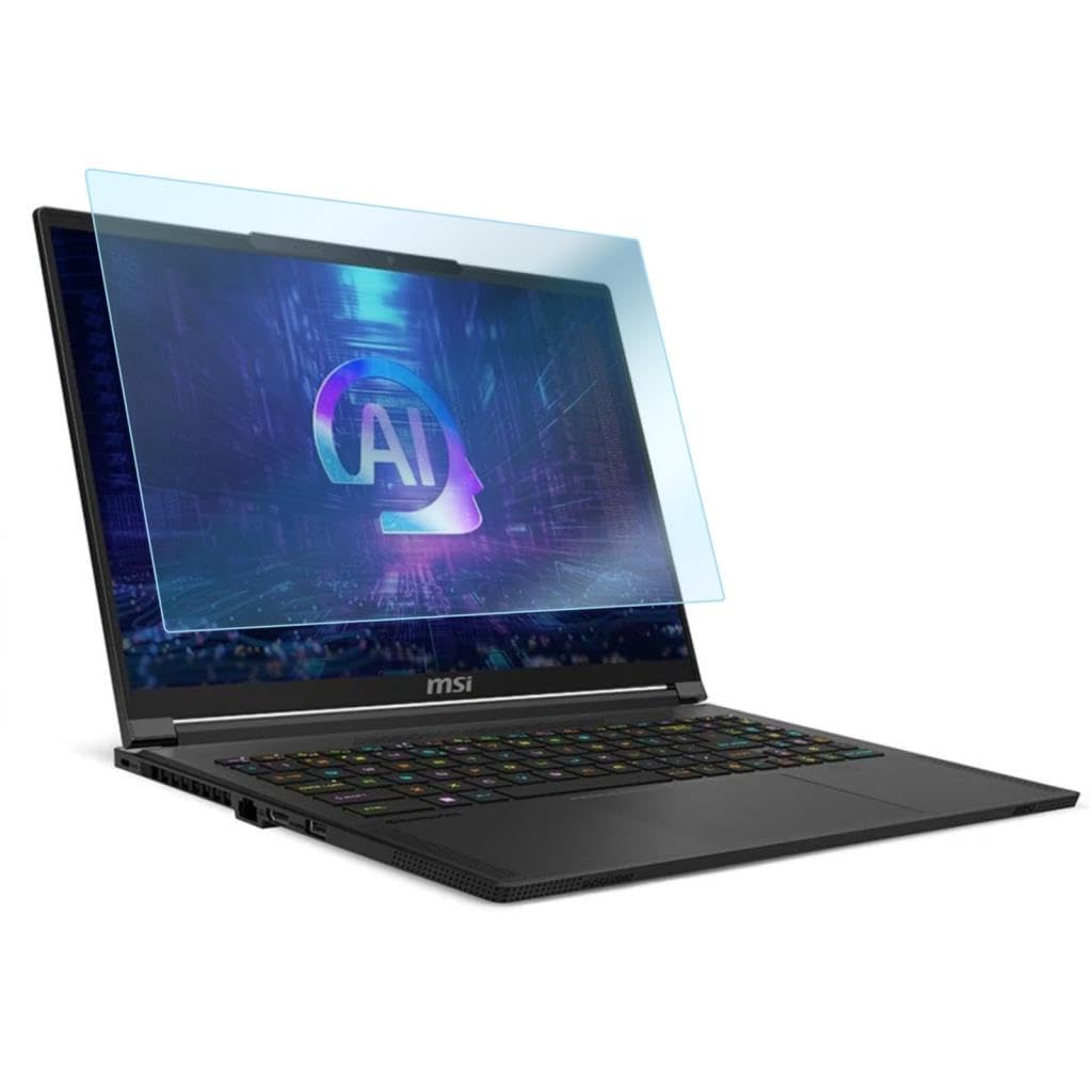 Engo Msi Prestige A16 Ai+ 16 İnç İle Uyumlu Ekran Koruyucu Notebook, 9h Temperli Kırılmaz Esnek Nano Cam, Çizilmeye Ve Darbeye Dayanıklı Laptop Koruma, Hd Şeffaf 16:9