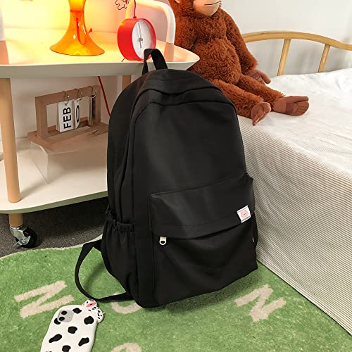 Women Aesthetic Backpack Solid Color Cute Backpack Large Laptop Backpack Women Kawaii Backpack for Daily,Travel,Work2