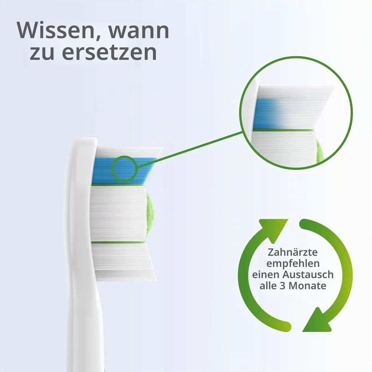 PHILIPS Sonicare Aufsteckbürsten für elektrische Zahnbürste, 5 Stück, W2 Optimal White Aufsteckbürste (HX6065/10)