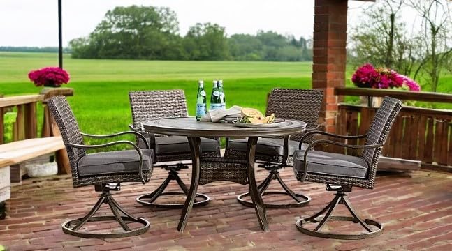 Amazon.com: Member Mark Newcastle 5-Piece Round Patio Dining Set Amazon.com: Member Mark Newcastle 5-Piece Round Patio Dining Set