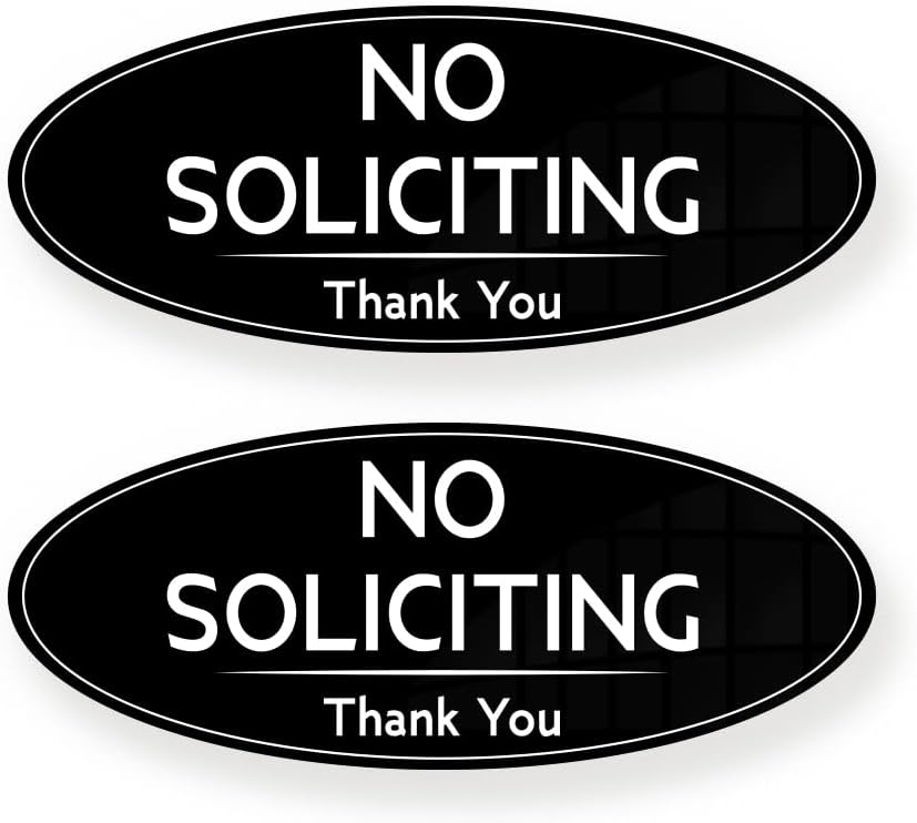 Amazon.com: Ignixia No Soliciting Sign for House 4