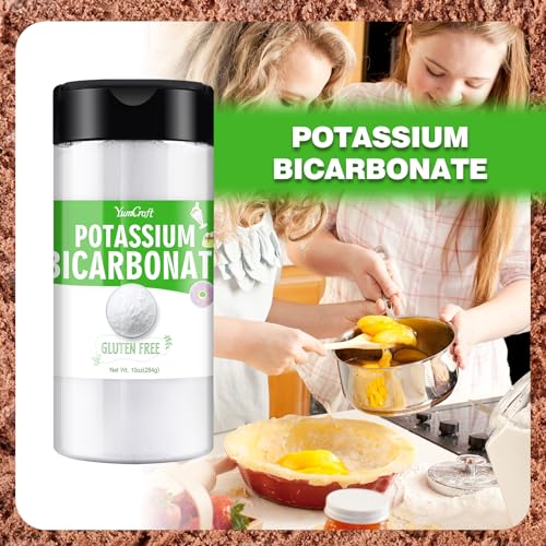 10 Unzen Potassium Bicarbonate, 100% reines Kaliumbicarbonat, Pulver für Pflanzen, Kuchen, Weingut, Sauerteig, Nahrungsmittelqualität natürlicher Backpulver zum Backen, Snacks, Kekse