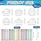 Aoriher 40 Stück Meerestiere Masken zum Ausmalen mit Aquarellstifte Ozeantiere Papiermasken Bastelset Unterwasser Party Blanko Bemalen Masken DIY Masken für Kinder Meeresthema Party Aktivität Kostüm
